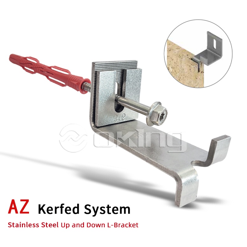 Suporte em L para cima e para baixo de aço inoxidável do sistema AZ Kerfed